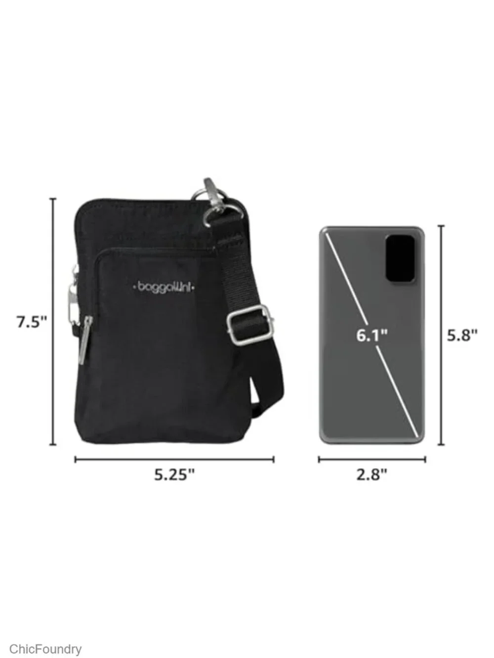 RFID-Blocking Slash-Resistant Anti-Theft Crossbody Bag with Locking Zippers
